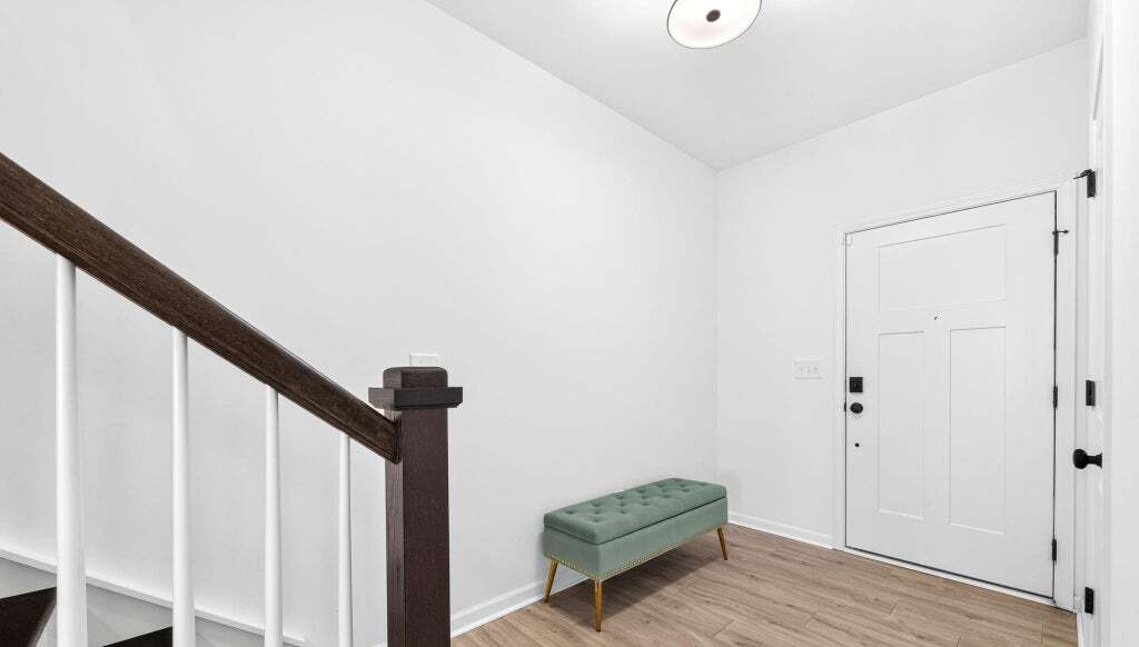 Entry foyer with staircase